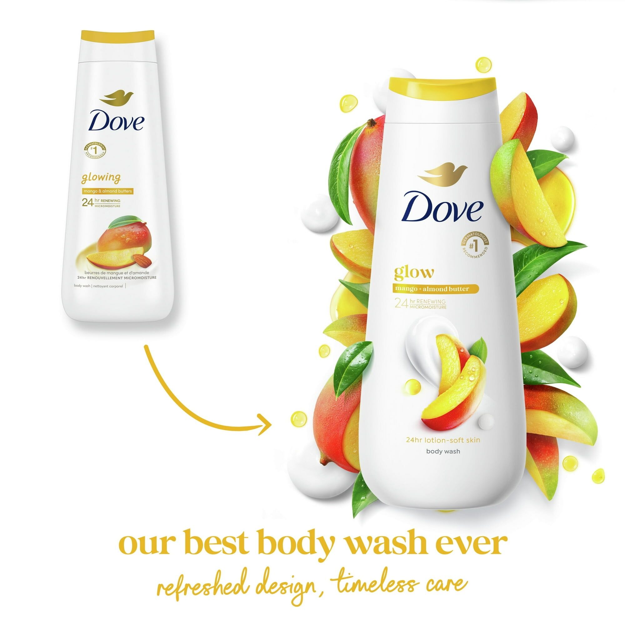 dove glow body wash mango & almond butters 24hr lotion soft skin 20 fl oz dove glow body wash mango & almond butters 24hr lotion soft skin 20 fl oz