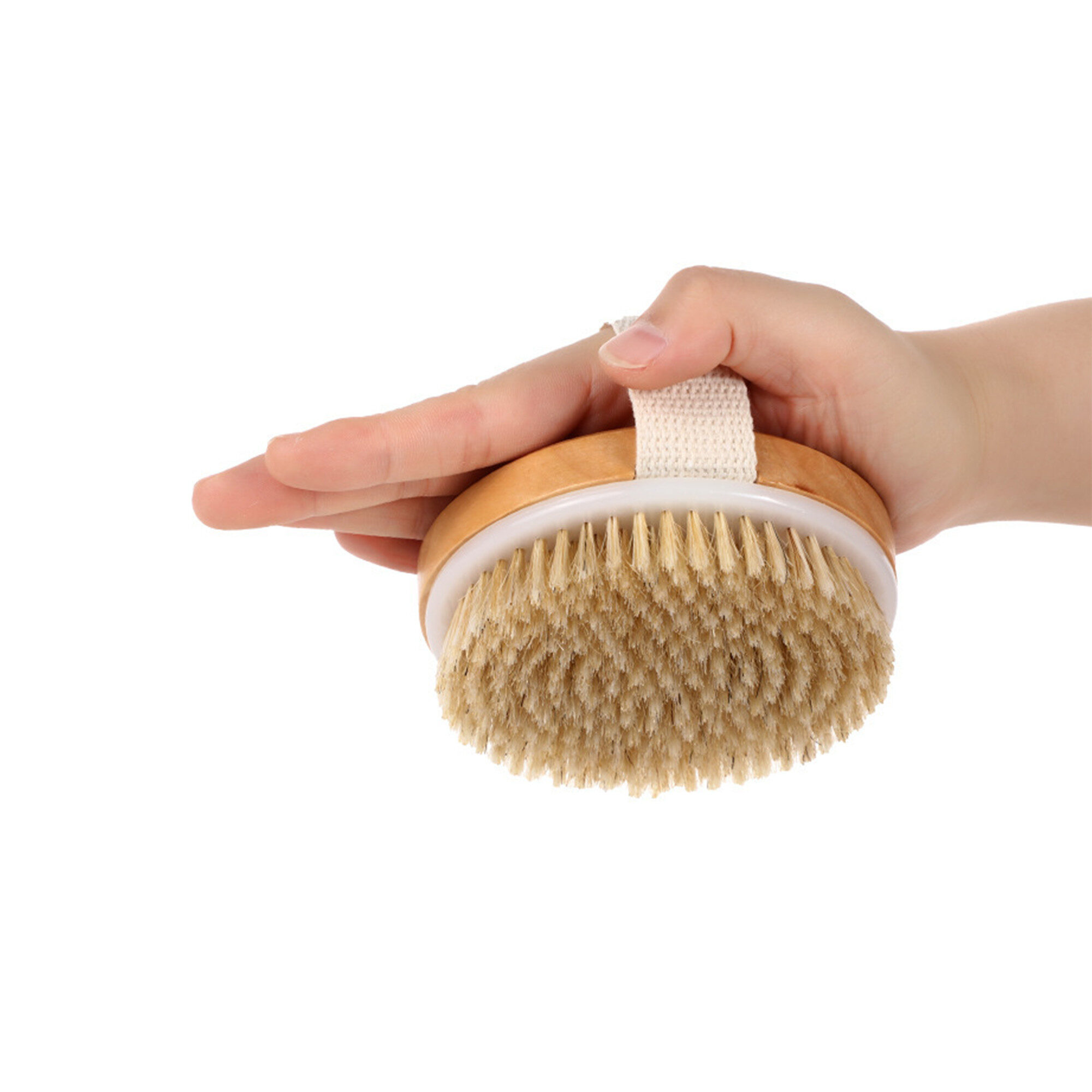 co friendly custom logo round wood body shower co friendly custom logo round wood body shower