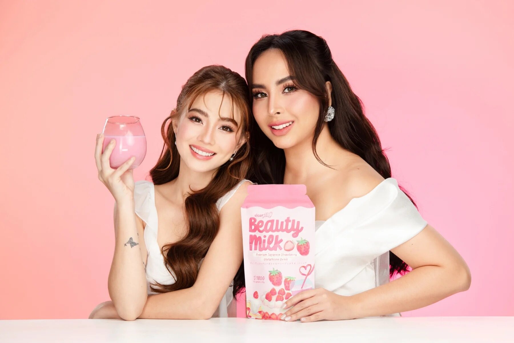 beauty milk strawberry beauty milk strawberry