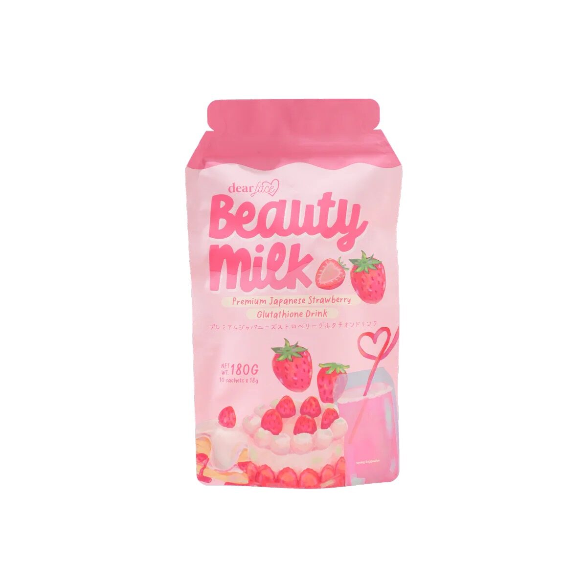 beauty milk strawberry beauty milk strawberry