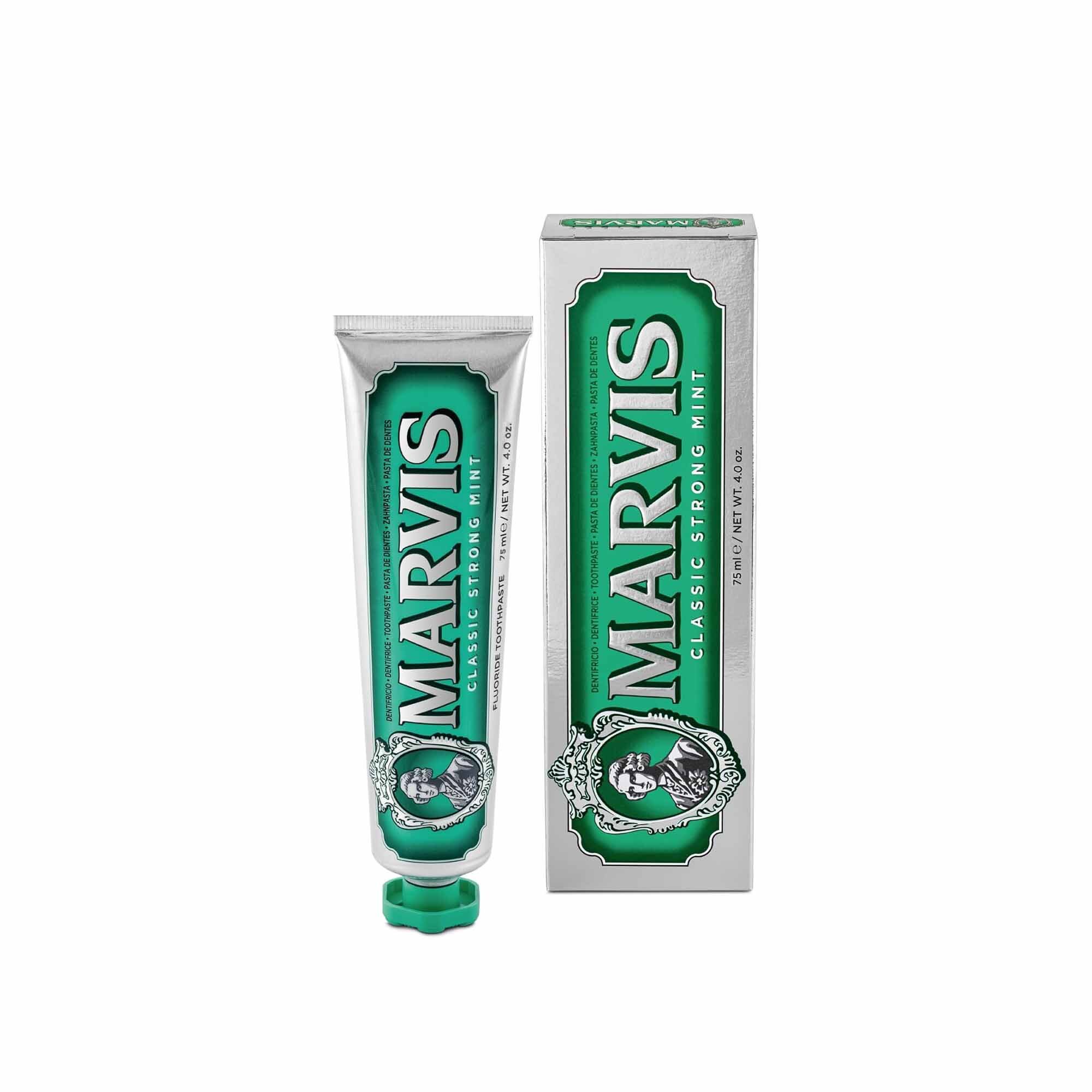 marvis classic strong mint toothpaste 75ml marvis classic strong mint toothpaste 75ml