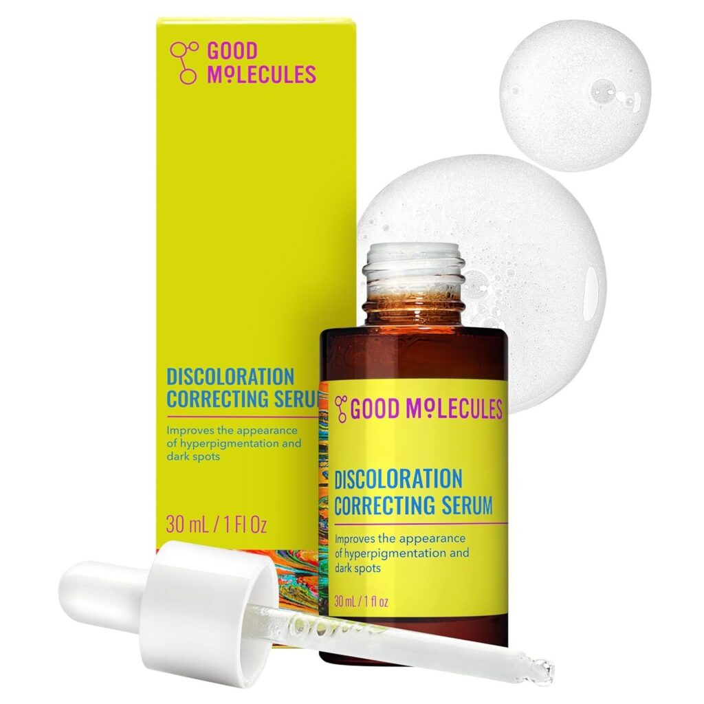 good molecules discoloration correcting serum tranexamic acid and niacinamide serum to target dark spots and hyperpigmentation skin care for face