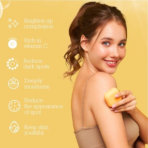 Home kojic acid & vitamin c skin brightening soap (2 bars)