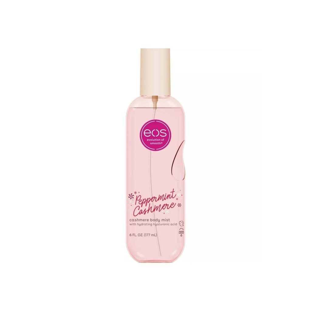 eos holiday peppermint cashmere body mist – 6 fl oz