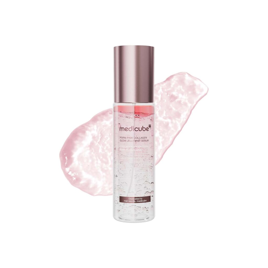 medicube pink pdrn collagen glow jelly mist serum