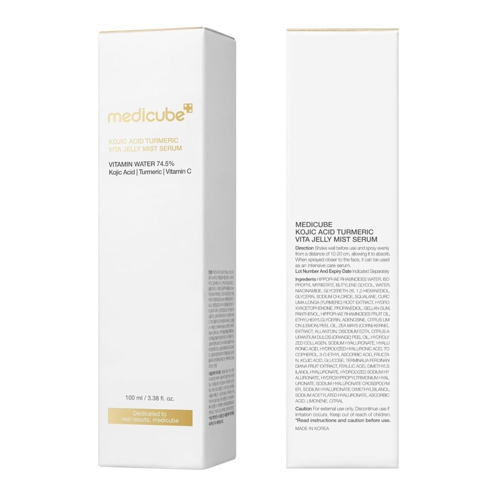 medicube turmeric vitamin gold jelly mist serum, 100ml