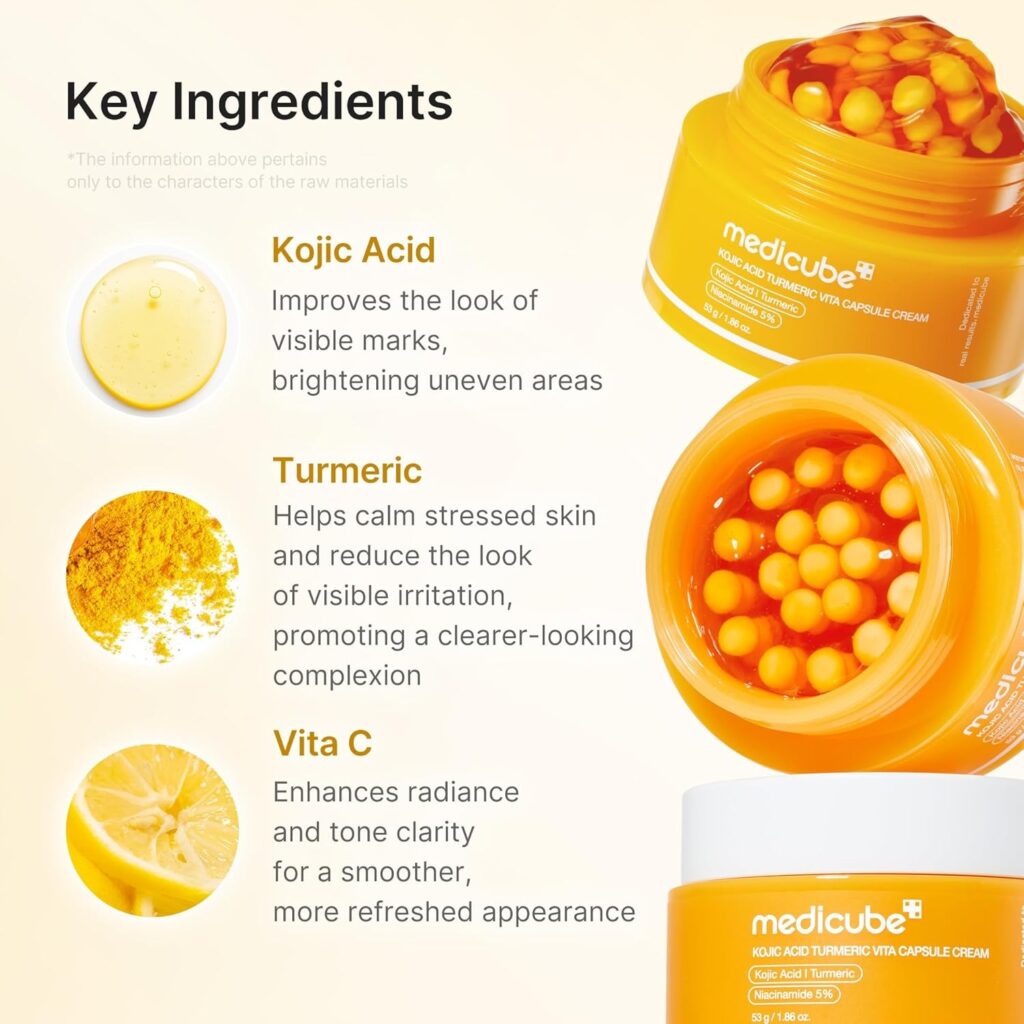 medicube kojic acid & turmeric capsule cream