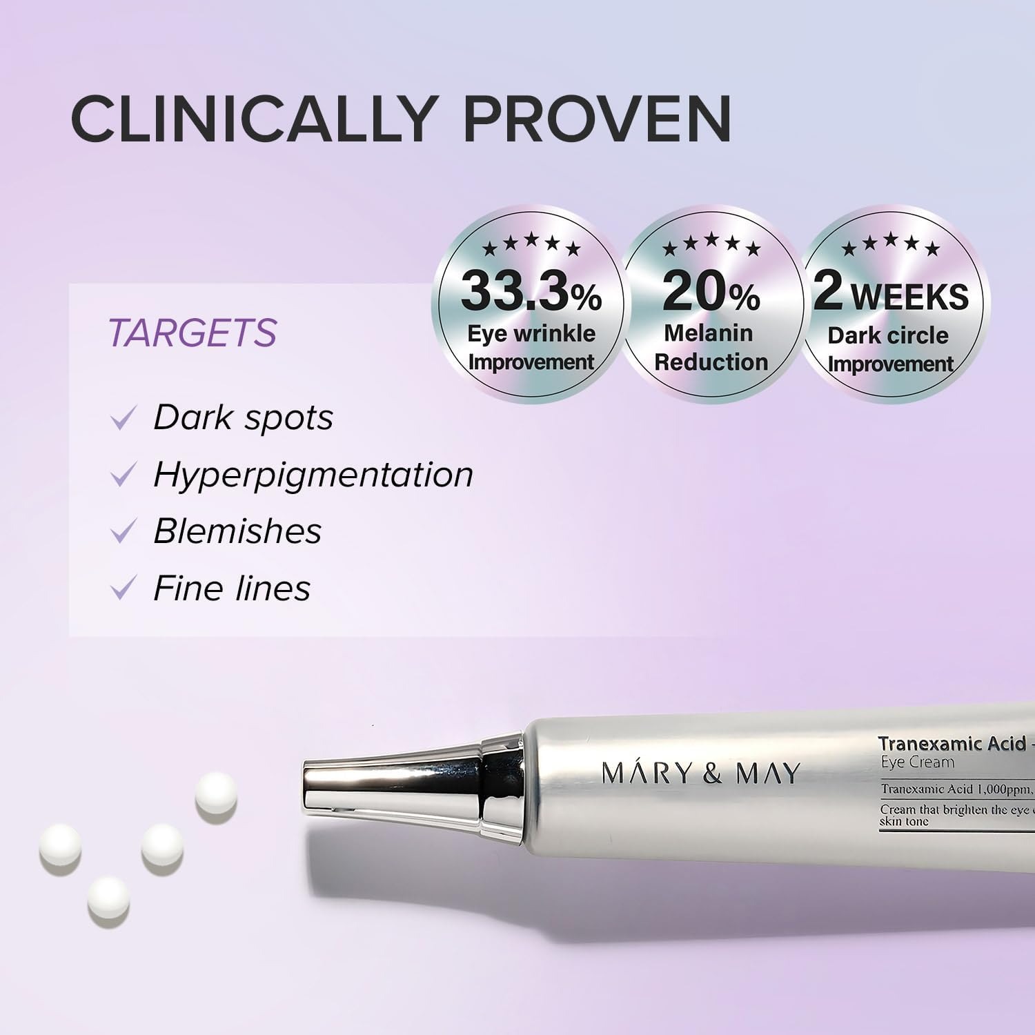 mary and may tranexamic acid + glutathione eye cream gift set 30g & 12g(2) mary and may tranexamic acid + glutathione eye cream gift set 30g & 12g(2)