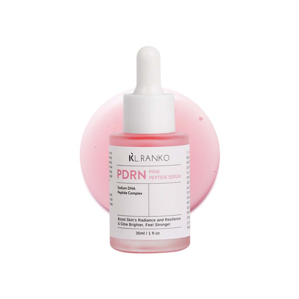 private label salmon dna pdrn pink peptide serum for skin glow hydrating moisturizing firming uneven skin tone korean skincare