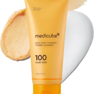medicube kojic acid turmeric toning cleanser 120g | brightening face cleanser