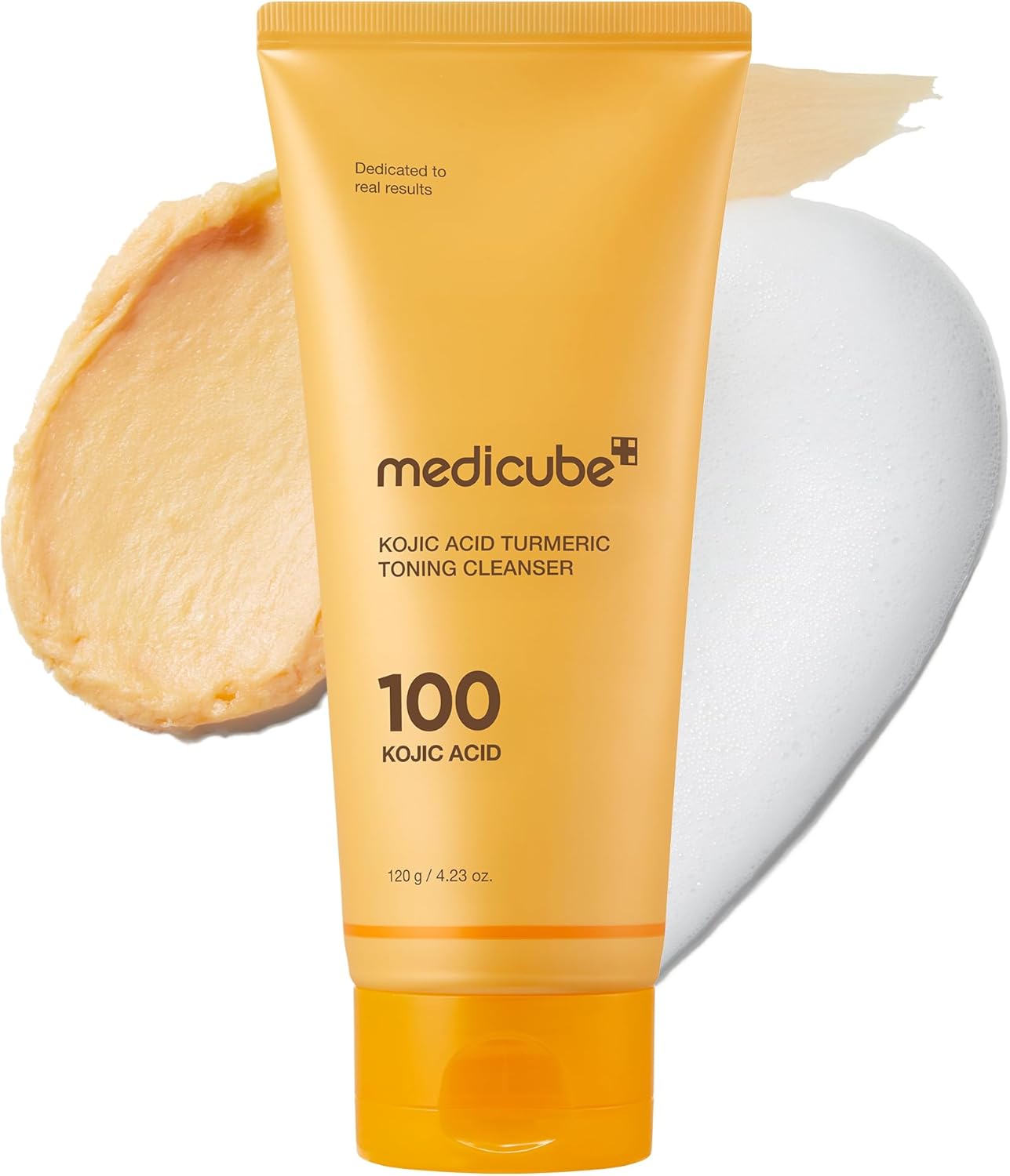 medicube kojic acid turmeric toning cleanser 120g | brightening face cleanser