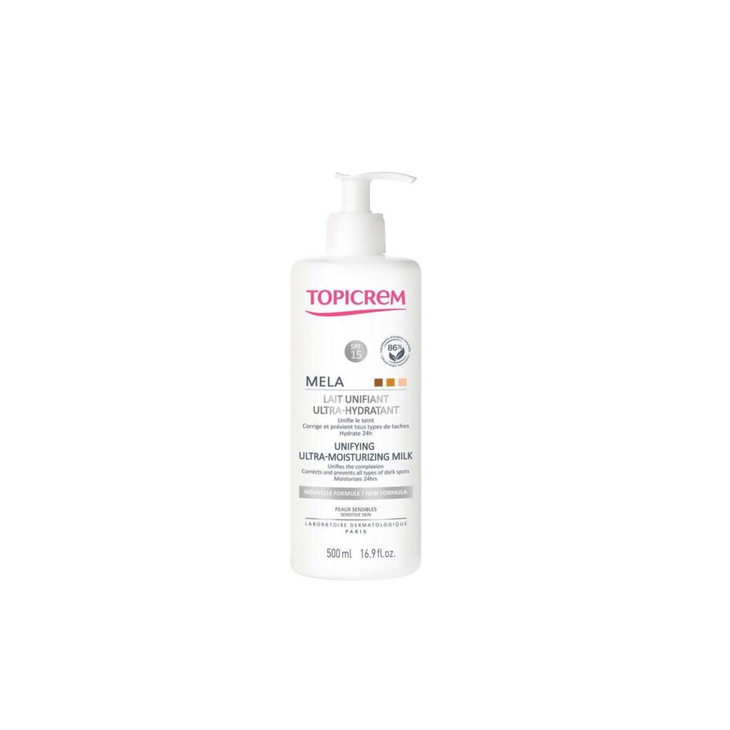 topicrem mela equalizing moisturising body lotion 500ml.200652